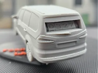 Ford Galaxy drift car with adjustable four digits