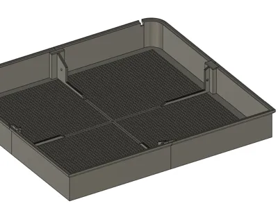 Fully perforated riser for placing heating plates