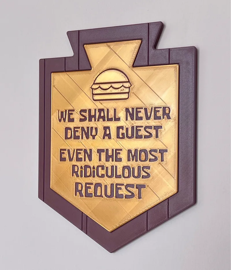 Krusty Towers Plaque
