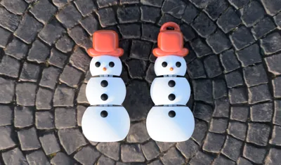 Print in Place Articulated Flexi Snowman - Free 3D Print Model - MakerWorld