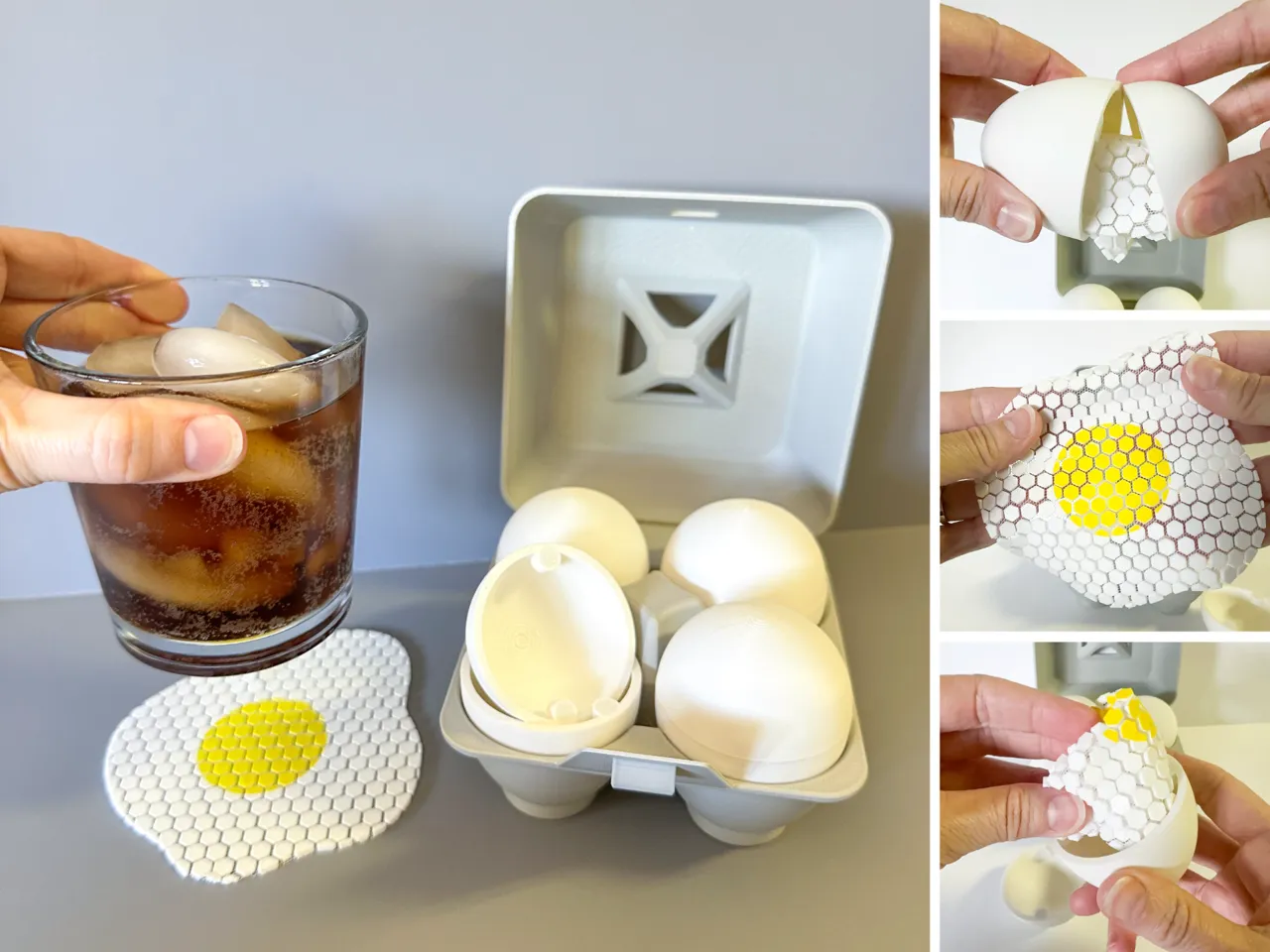 Fidget Fabric Fried Egg Set (requires mesh fabric) view 2