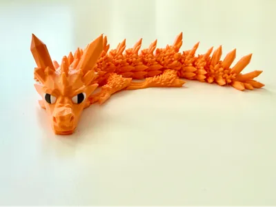 Baby crystal dragon articulated and Improved