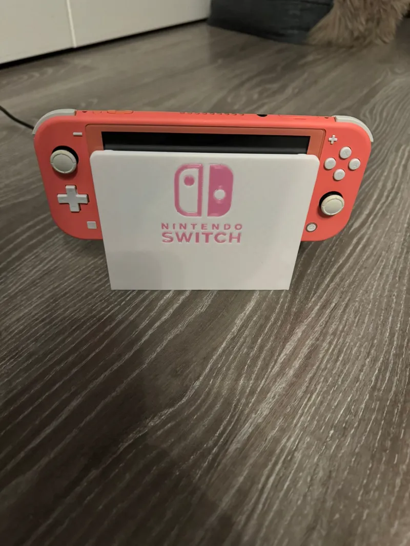 Switch Lite Stand Charging with the original cable