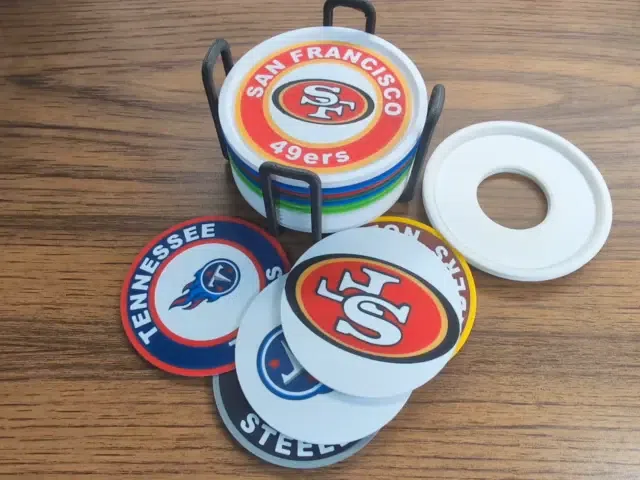 Stackable Coasters - All 32 NFL Teams view 2