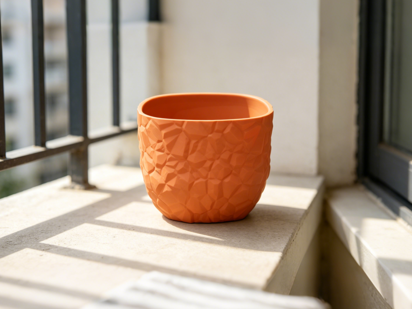 Miniatura 3 do modelo 3D 方形小花盆(Small square flowerpot)