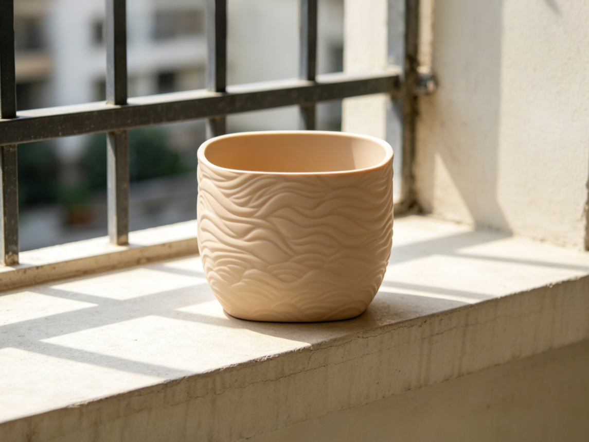 Miniatura 5 do modelo 3D 方形小花盆(Small square flowerpot)