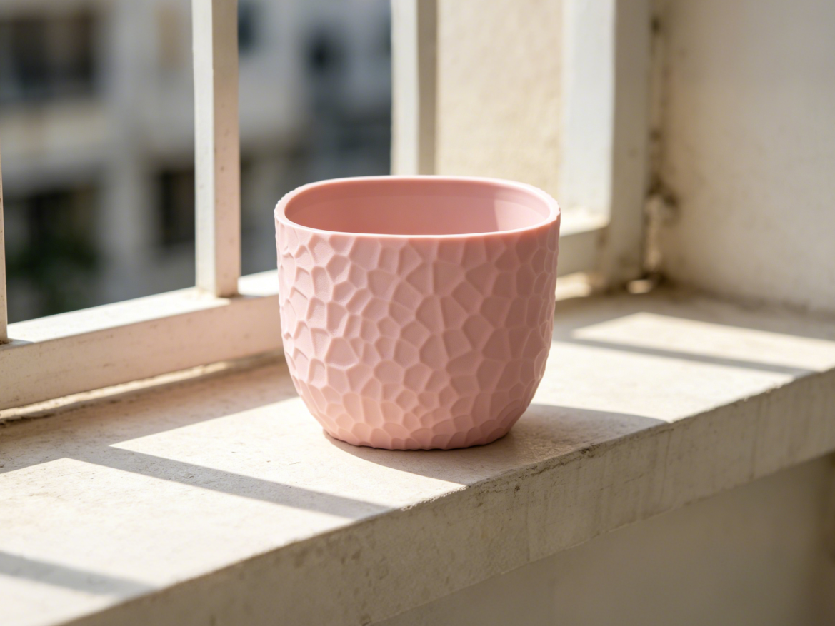 Miniatura 1 do modelo 3D 方形小花盆(Small square flowerpot)