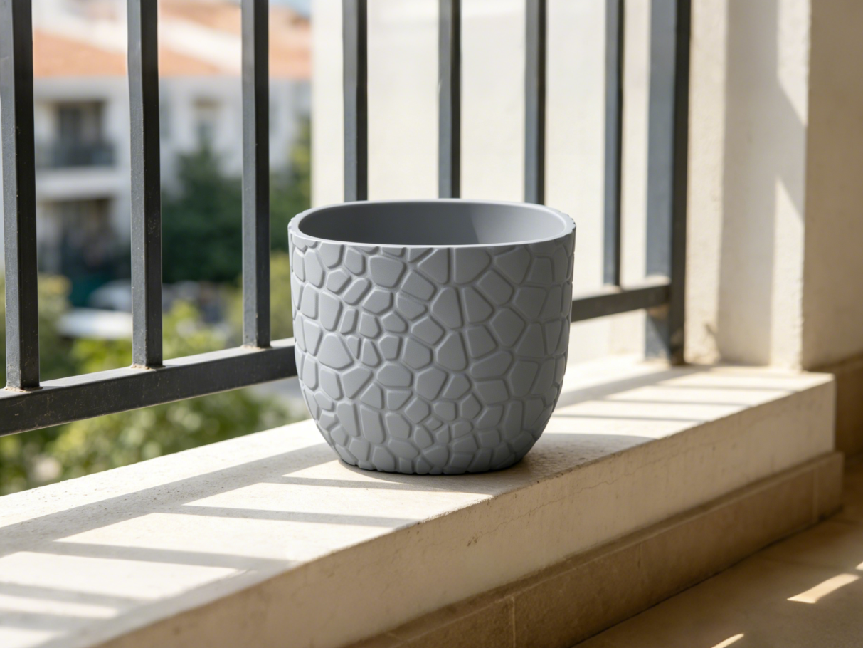 Miniatura 2 do modelo 3D 方形小花盆(Small square flowerpot)