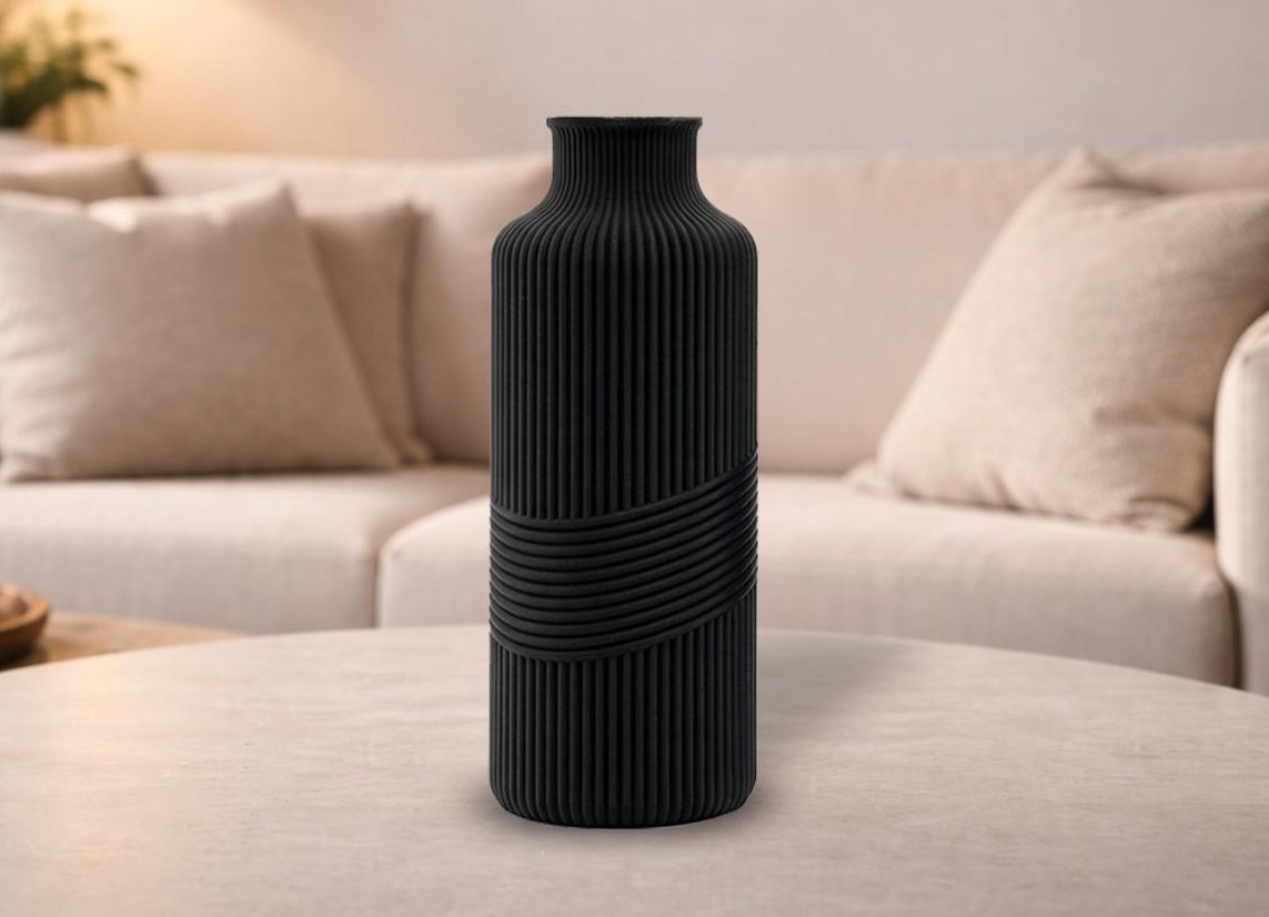 Miniatura 3 do modelo 3D Moderne gerippte Vase