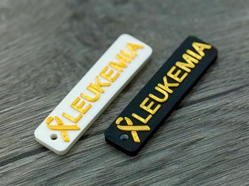 Leukemia Awareness Keychain