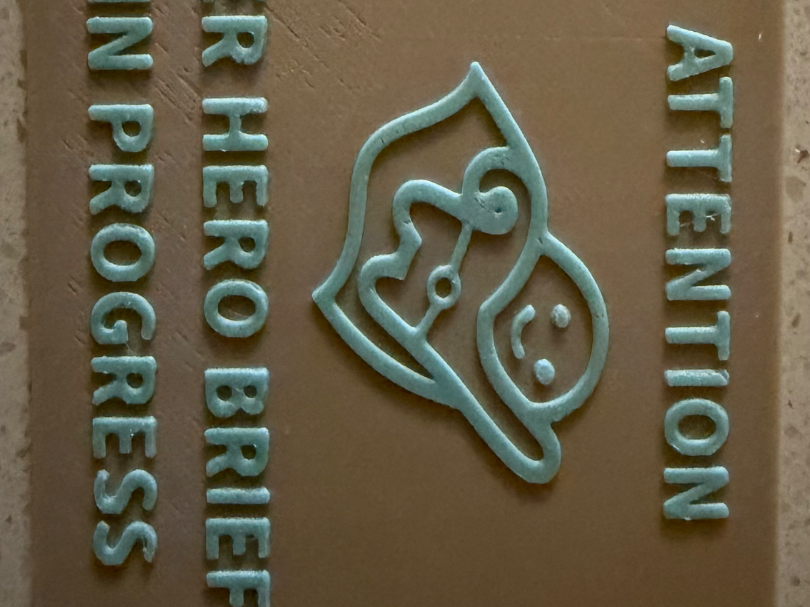 Super Hero Briefing In Progress Sign for Kids