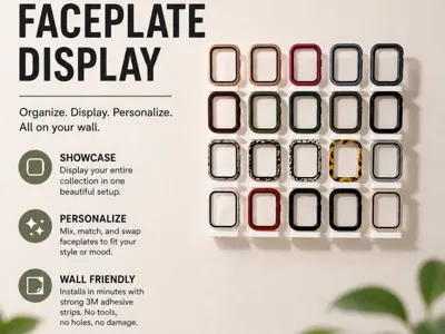 44mm Smart Watch Face Display