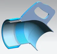 Both variants 0.2mm layer, 6 walls, 25% infill, PLA+