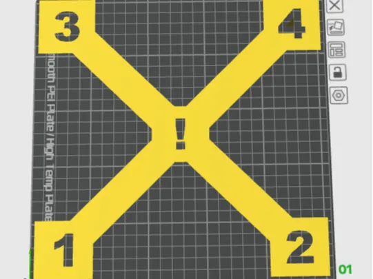 Bed level test print 
