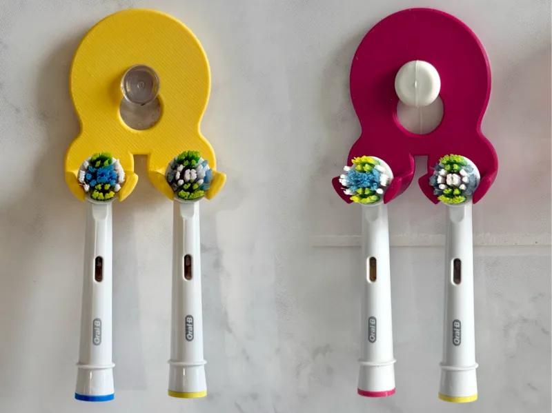 Oral-B toothbrush holder with suction cup