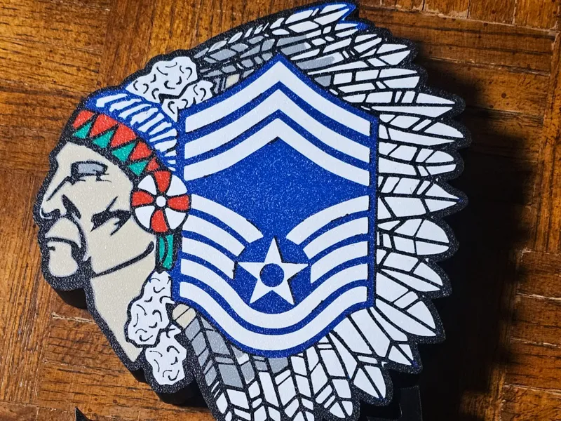 USAF CMSGT HEADRESS Lightbox