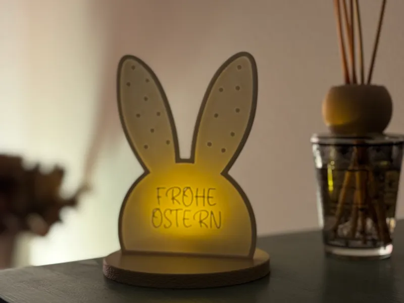 Frohe Ostern Teelicht 