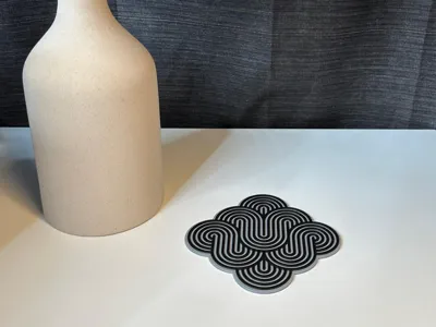 Infinity Cloud 3D coaster / modern drink coaster