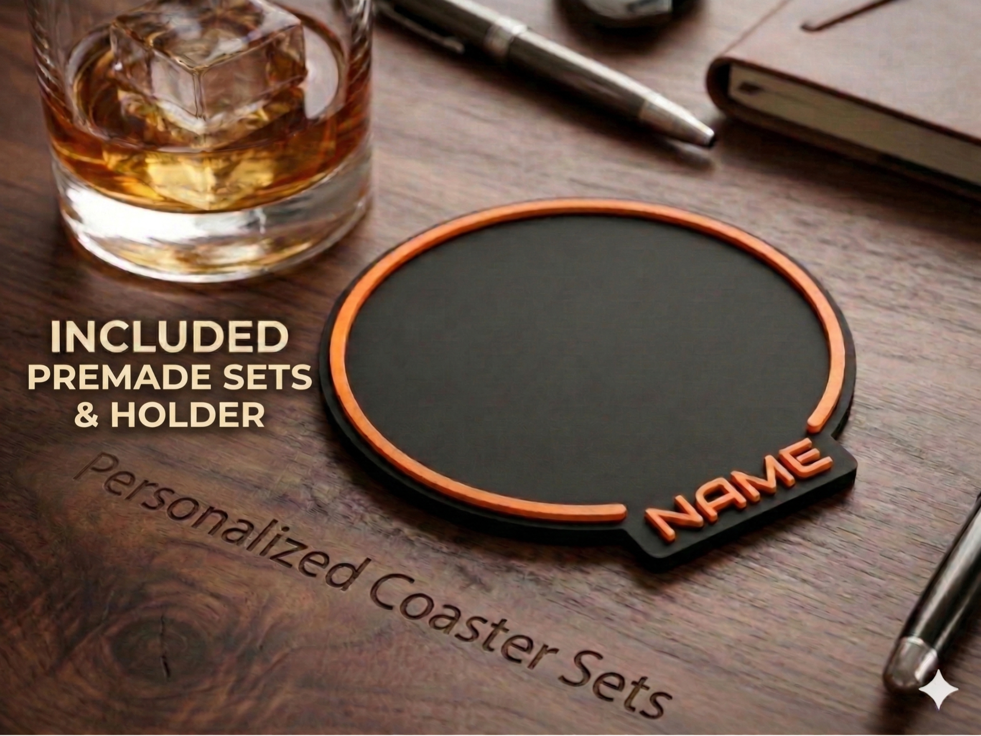 Universal Customizable Coasters: Create Your Set