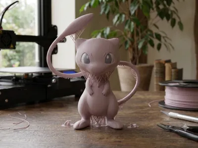 Mew – Color Decorative Figure for 3D Printing