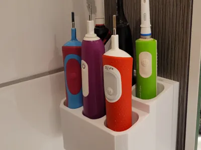 3x and 6x toothbursh holder with a mount to wall
