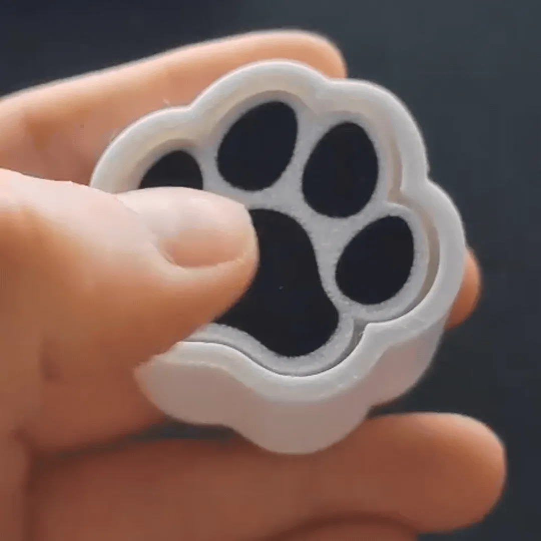 Dog Paw Fidget Clicker - Free 3D Print Model - MakerWorld