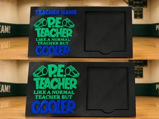 P.E. Coach Sticky Notepad Holder