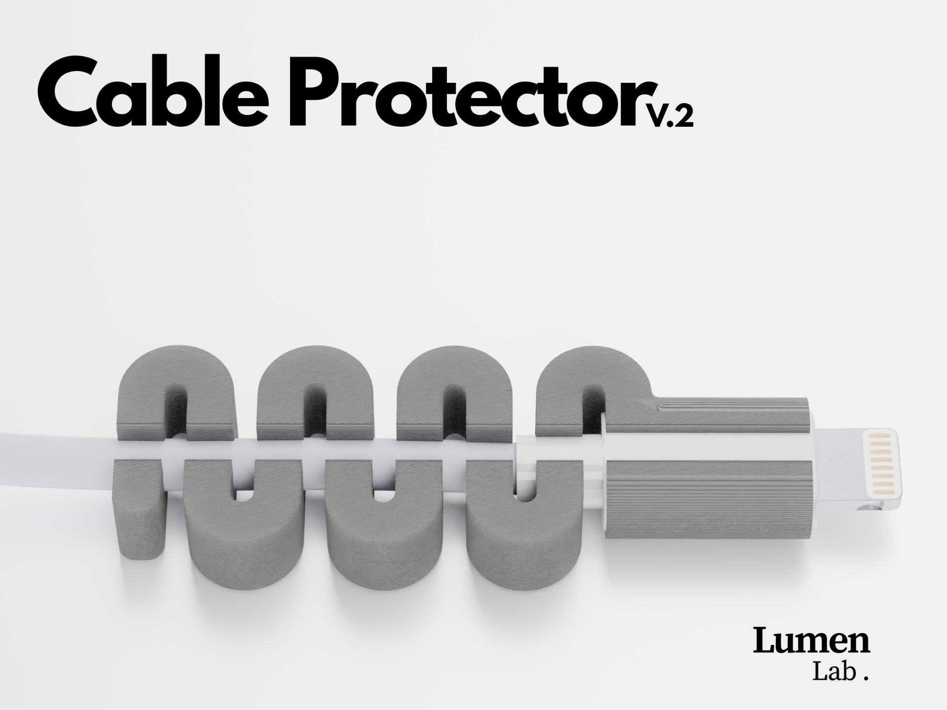 Cable Protector v² (Designed for Lightning Cables)