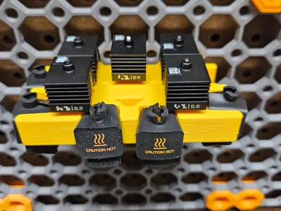 H2D Hotend Multiboard Mount - 6 Hotends and Boots