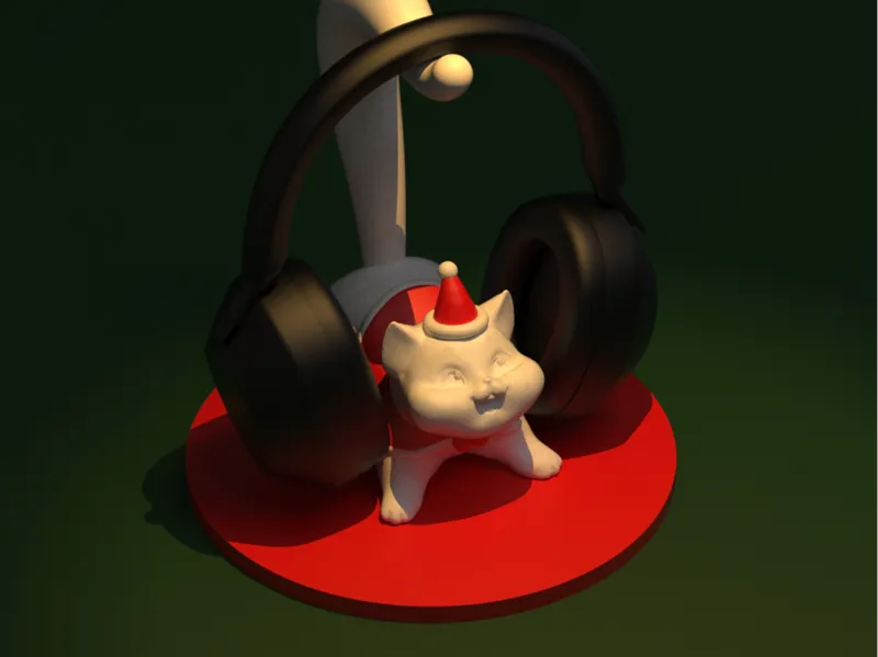 Santa Cat Stand