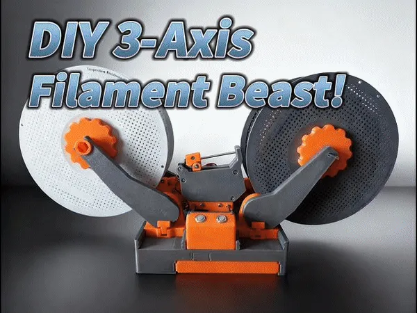 Multifunctional winding machine  2.0 – Stronger! by WonderMaker MakerWorld: Download Free 3D Models - 3D model önizlemesi