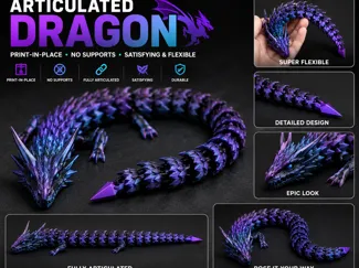 Articulated Crystal Dragon
