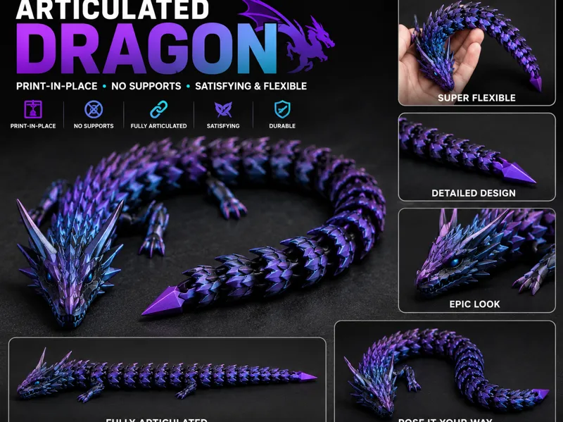 Articulated Crystal Dragon