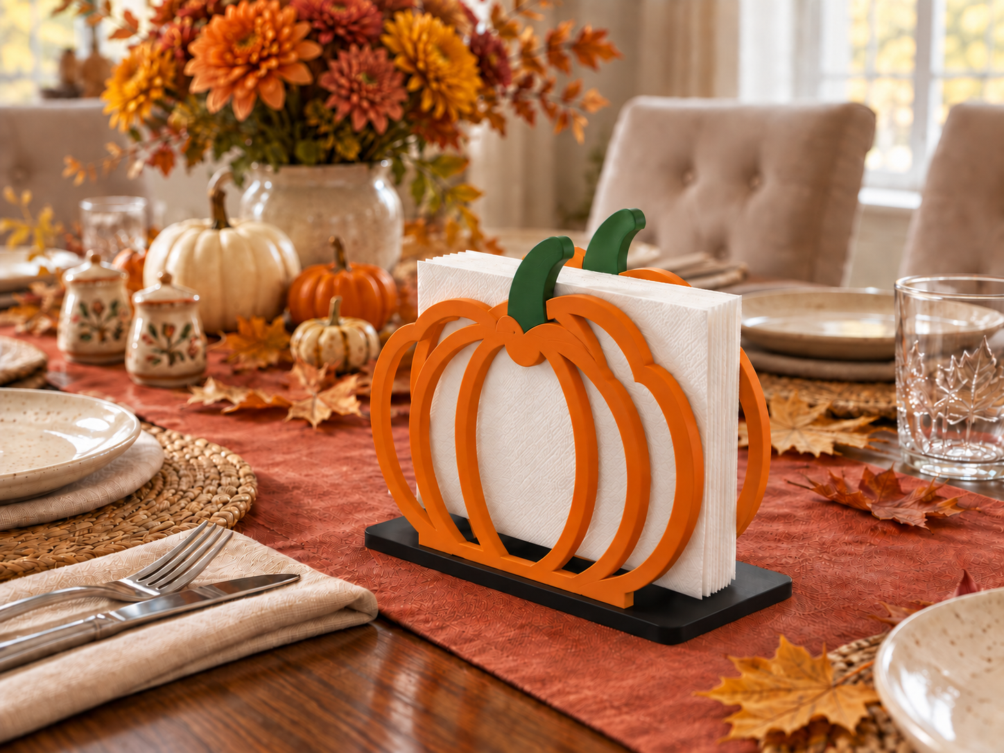 Pumpkin napkin holder - 1