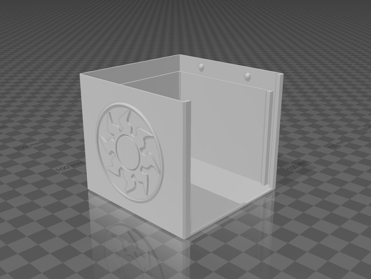 Miniatura 5 do modelo 3D MTG Deckbox Commander with window