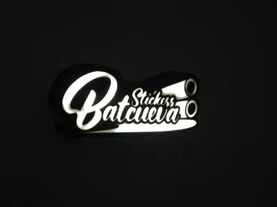 Touch Lamp Batcave Stickers