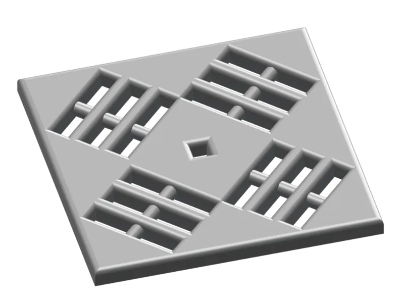 Rain drainage grid
