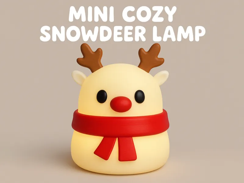 Mini Cozy Snowdeer Lamp