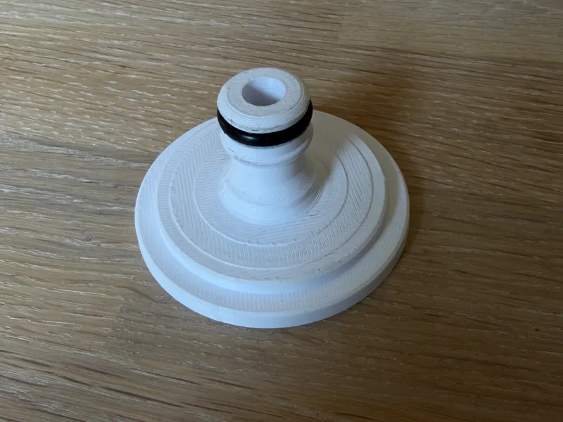 Gardena hose insert for 38mm Intex pump