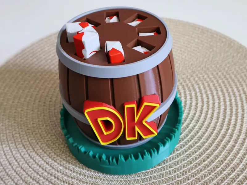 Donkey Kong Spinning Kinder Bar dispenser