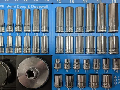 Gridfinity ICON 3/8" Metric Socket Organizer