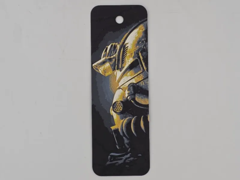 Fallout armor bookmark, Hueforge