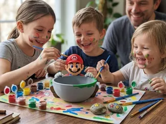 Mario with Bowl