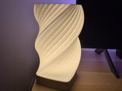 Modern Twisted Lamp
