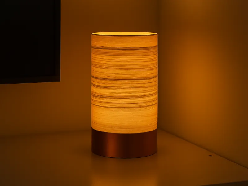 LED Lamp with Wood Effect