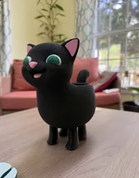 Large Cat planter with no fuzz