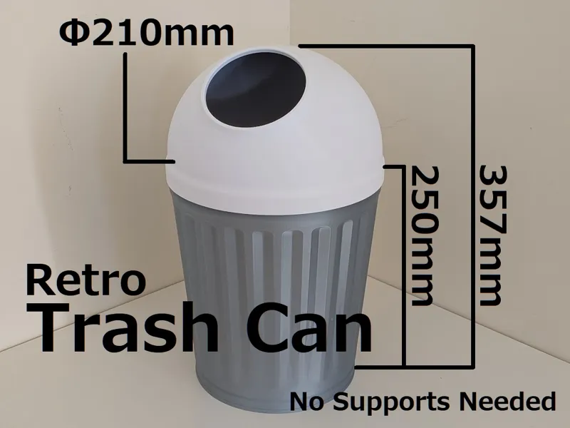 Retro Trash can