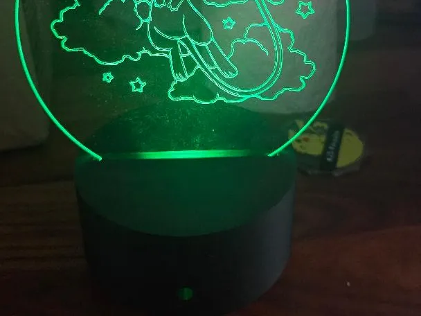 Glass/acrylic light base