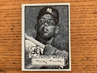 1952 Topps Mickey Mantle baseball card collectible