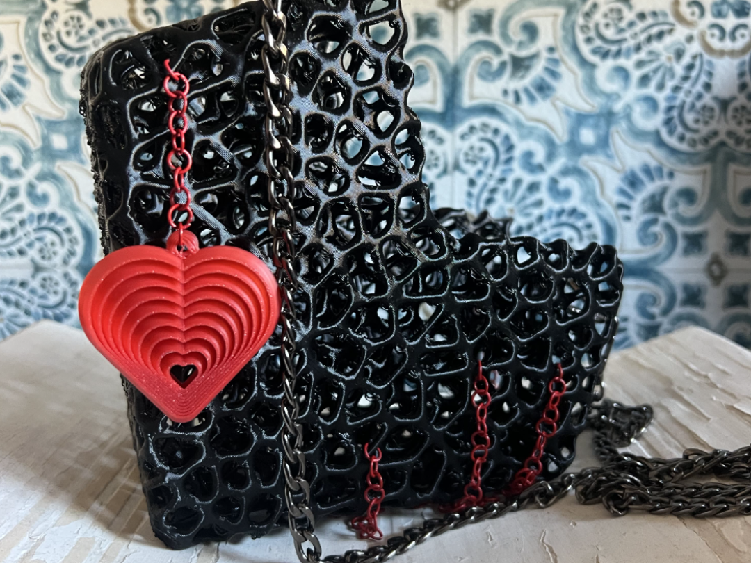 Functional Organic Heart Purse